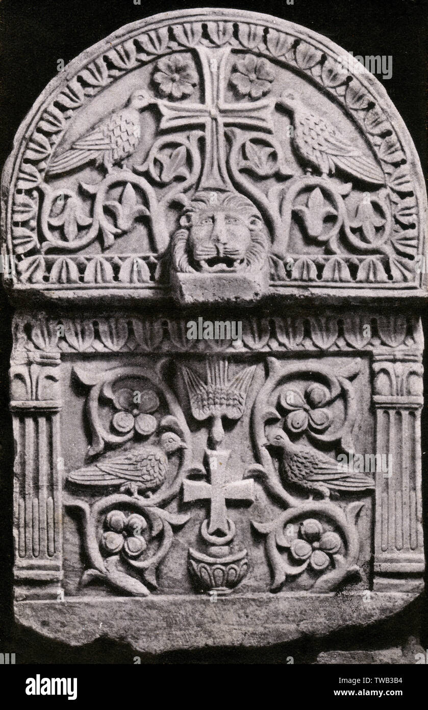 Ravenne - Basilique de S.Apollinare en classe - sarcophage Banque D'Images