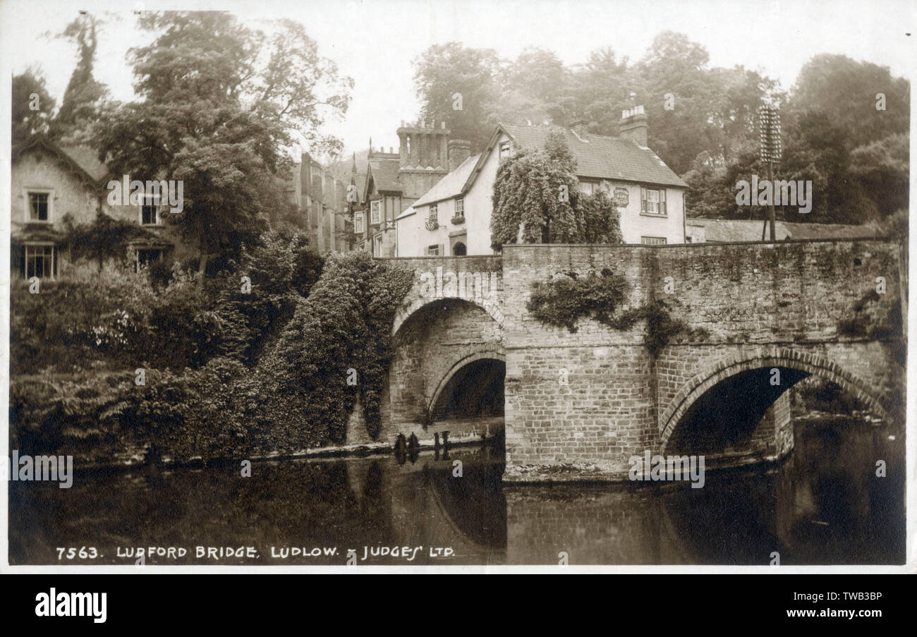 Pont Ludford, Ludlow, Shropshire Banque D'Images