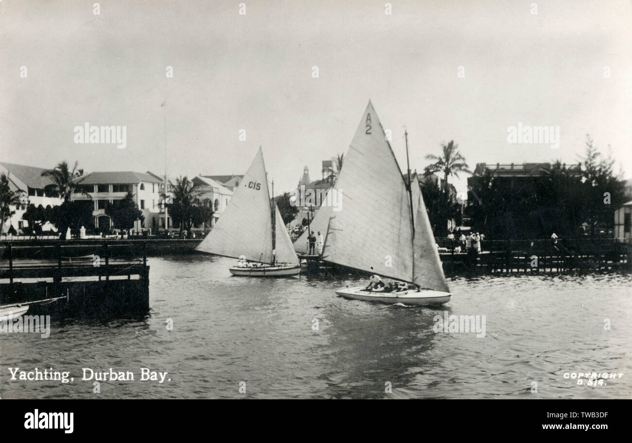 Yachting, Durban, province de Natal, Afrique du Sud Banque D'Images