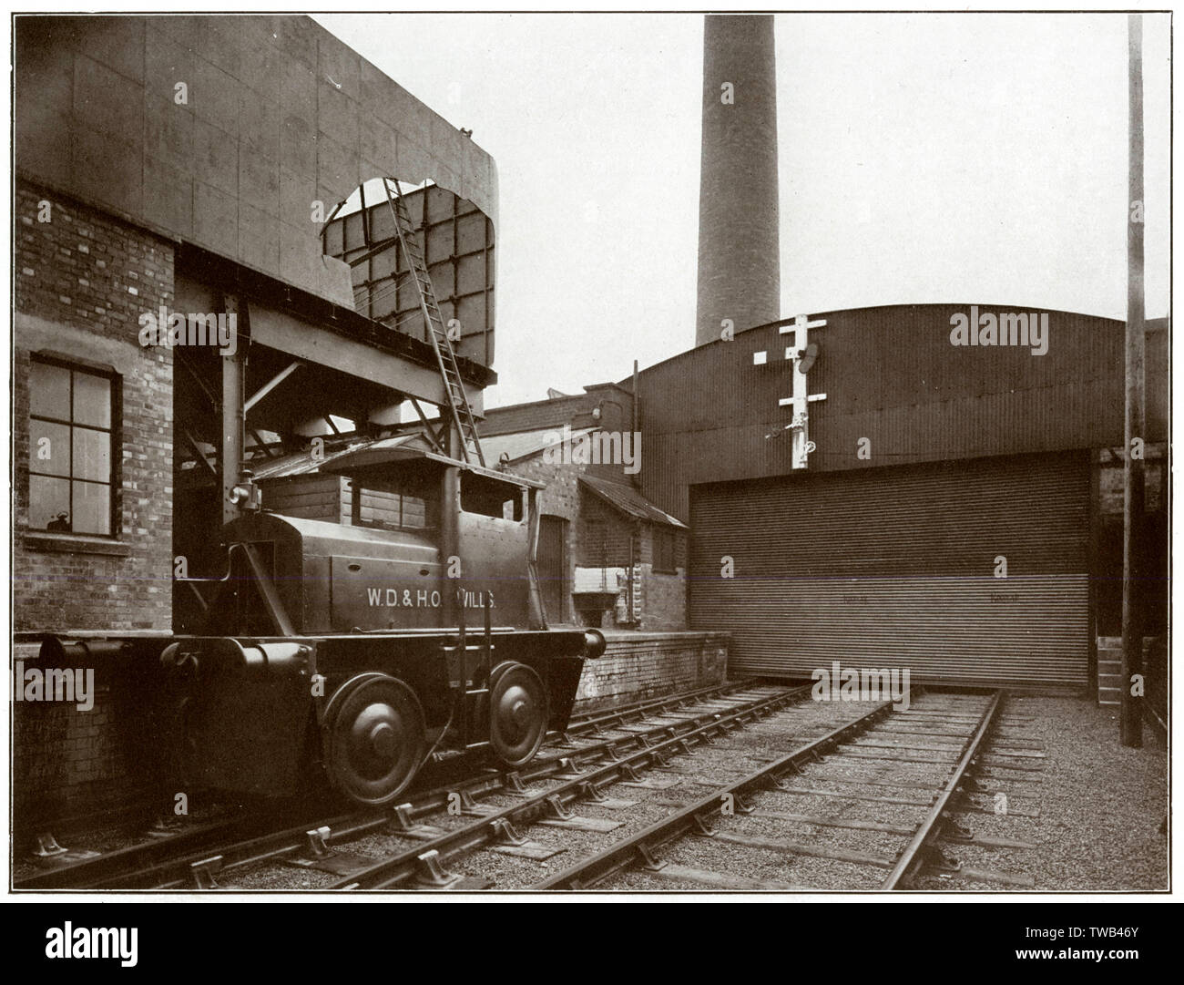 W D & H O Wills, usine de cigarettes, Swindon, Wiltshire Banque D'Images