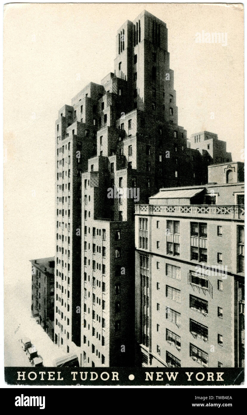 Hotel Tudor, East 42nd Street, New York City, États-Unis Banque D'Images