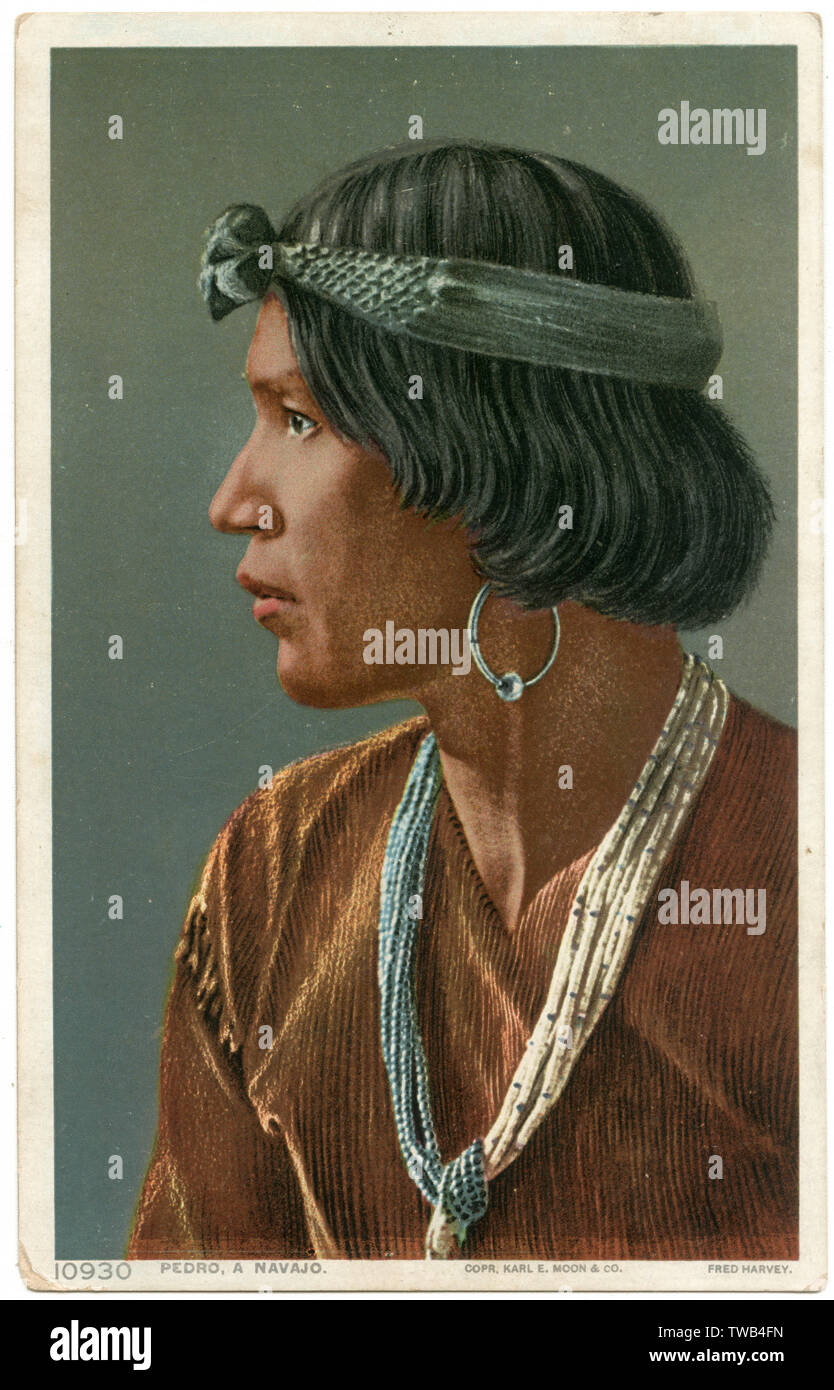 Pedro, un Indien Navajo de l'Arizona du Nord, États-Unis Banque D'Images
