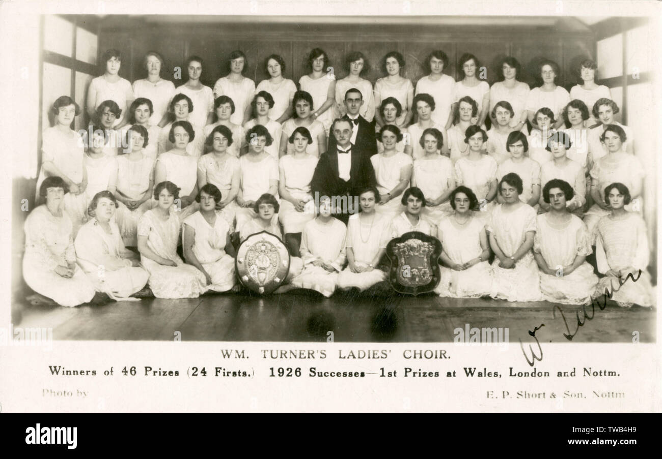 W. M. Turner's Dames Choir - gagnants de 46 prix Banque D'Images