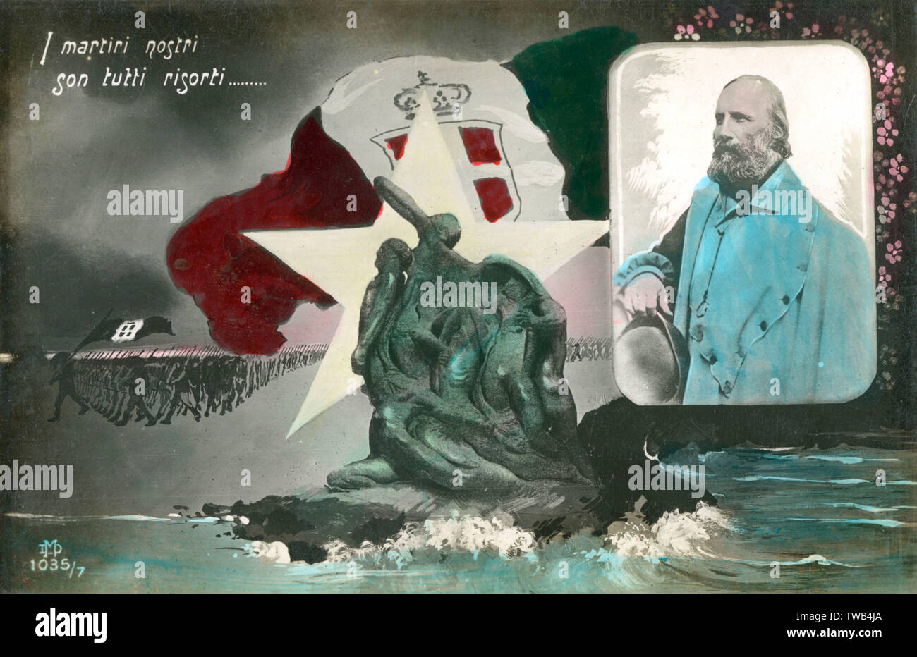WW1 - Italie - Giuseppe Garibaldi - Glorieuses Banque D'Images