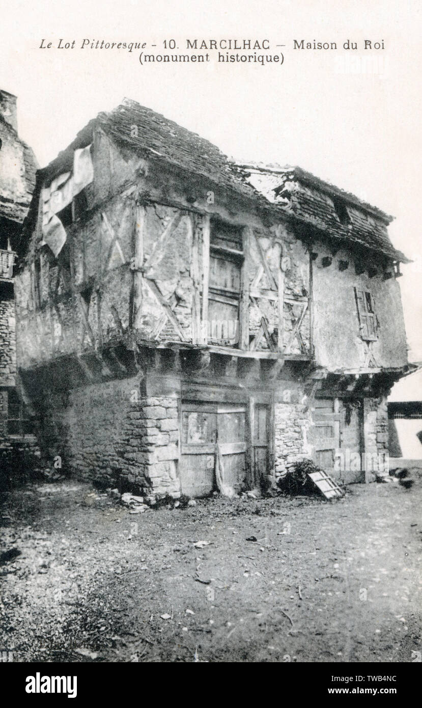 Marcilhac-sur-Cele - la Maison du Roi - France Banque D'Images