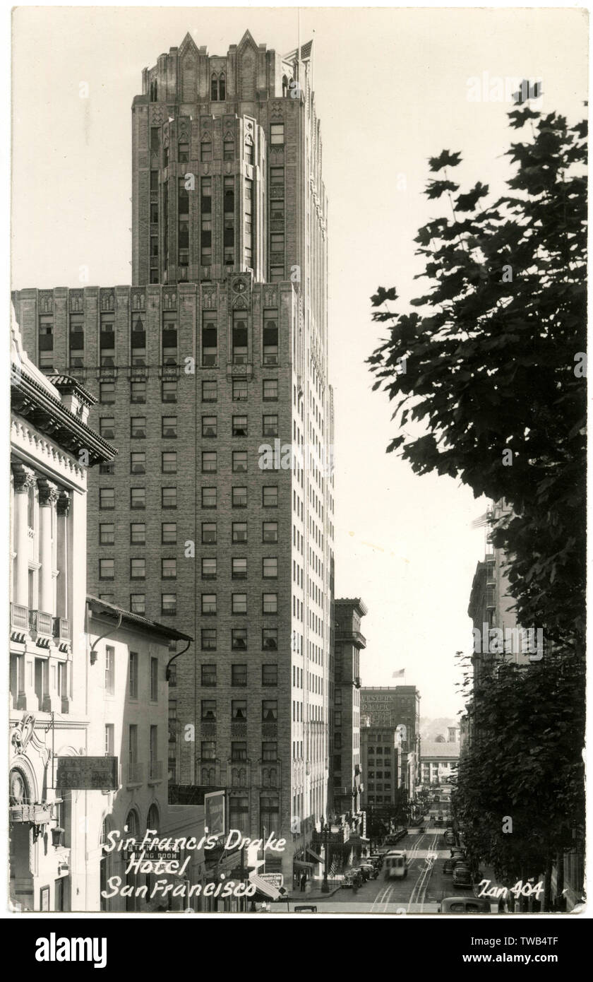Hotel Sir Francis Drake, San Francisco, Californie, Etats-Unis Banque D'Images