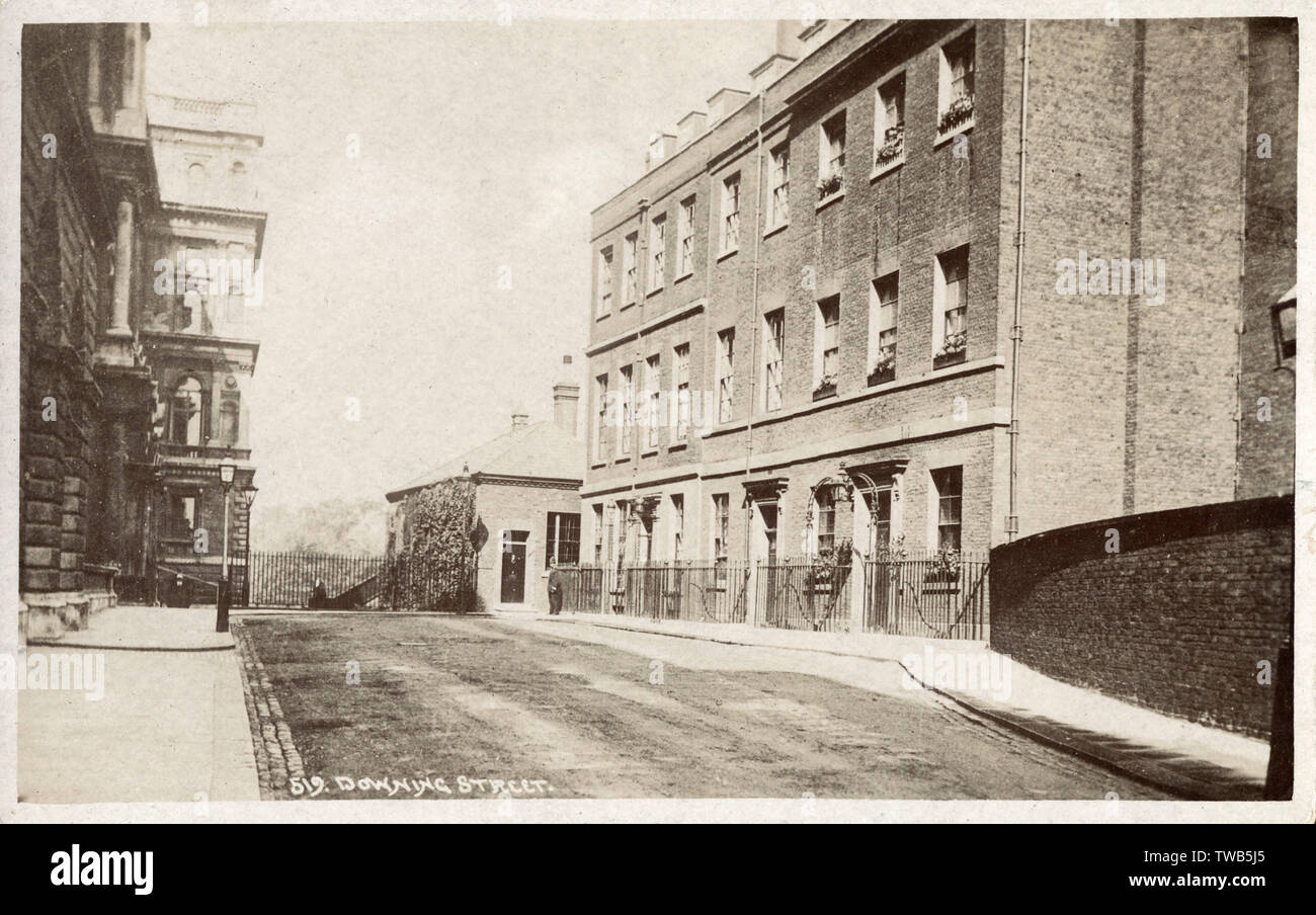 Downing Street, Londres - Maison du Premier ministre britannique Banque D'Images