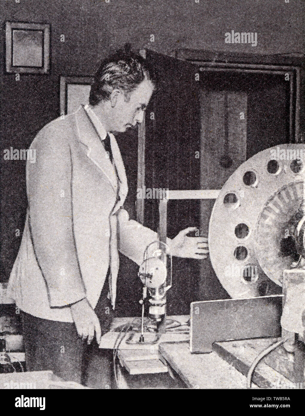 John Logie Baird - démontre la première télévision. Date : 1925 Photo Stock  - Alamy