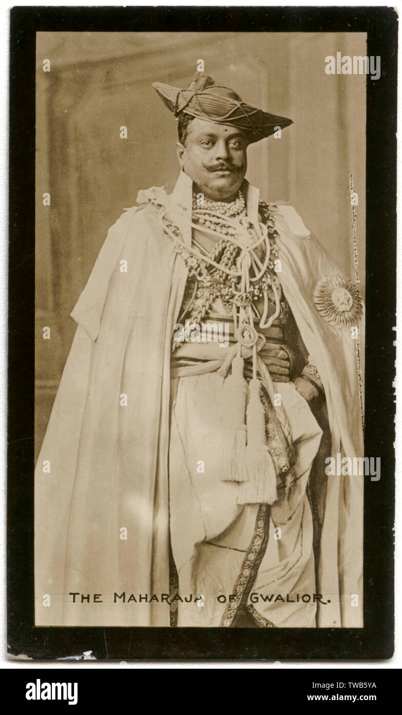 Maharajah de Gwalior, dirigeant indien Banque D'Images