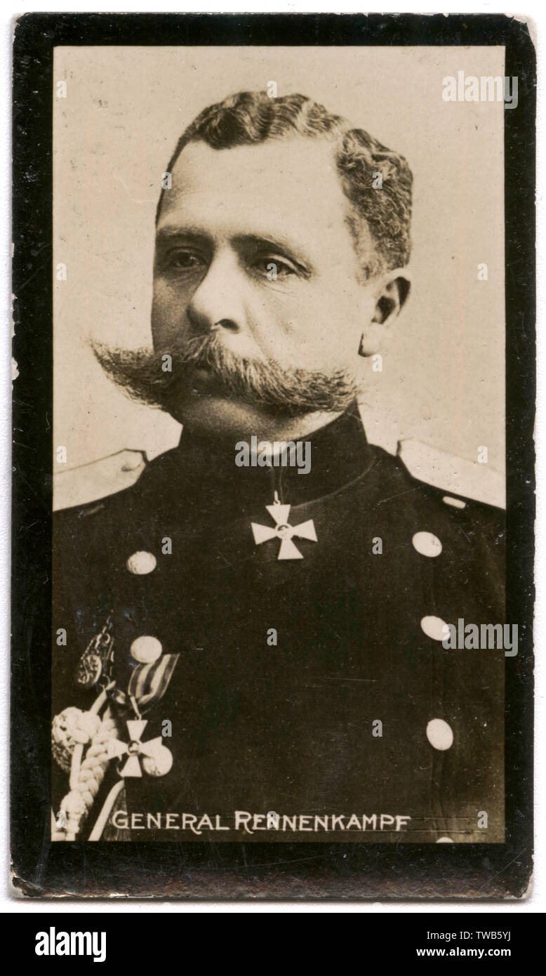 Paul von Rennenkampf, général russe Banque D'Images