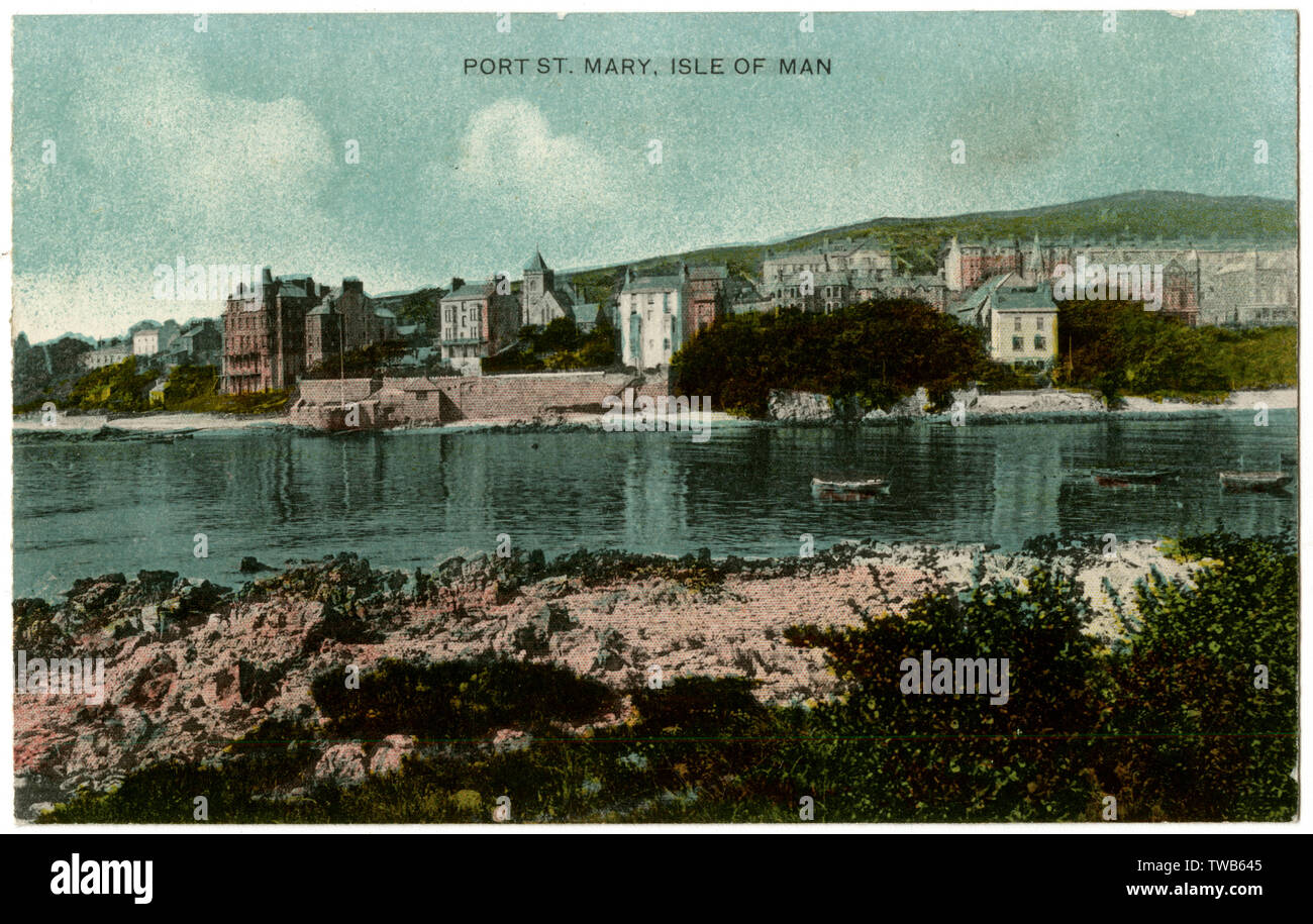 Port St Mary, à l'île de Man Banque D'Images