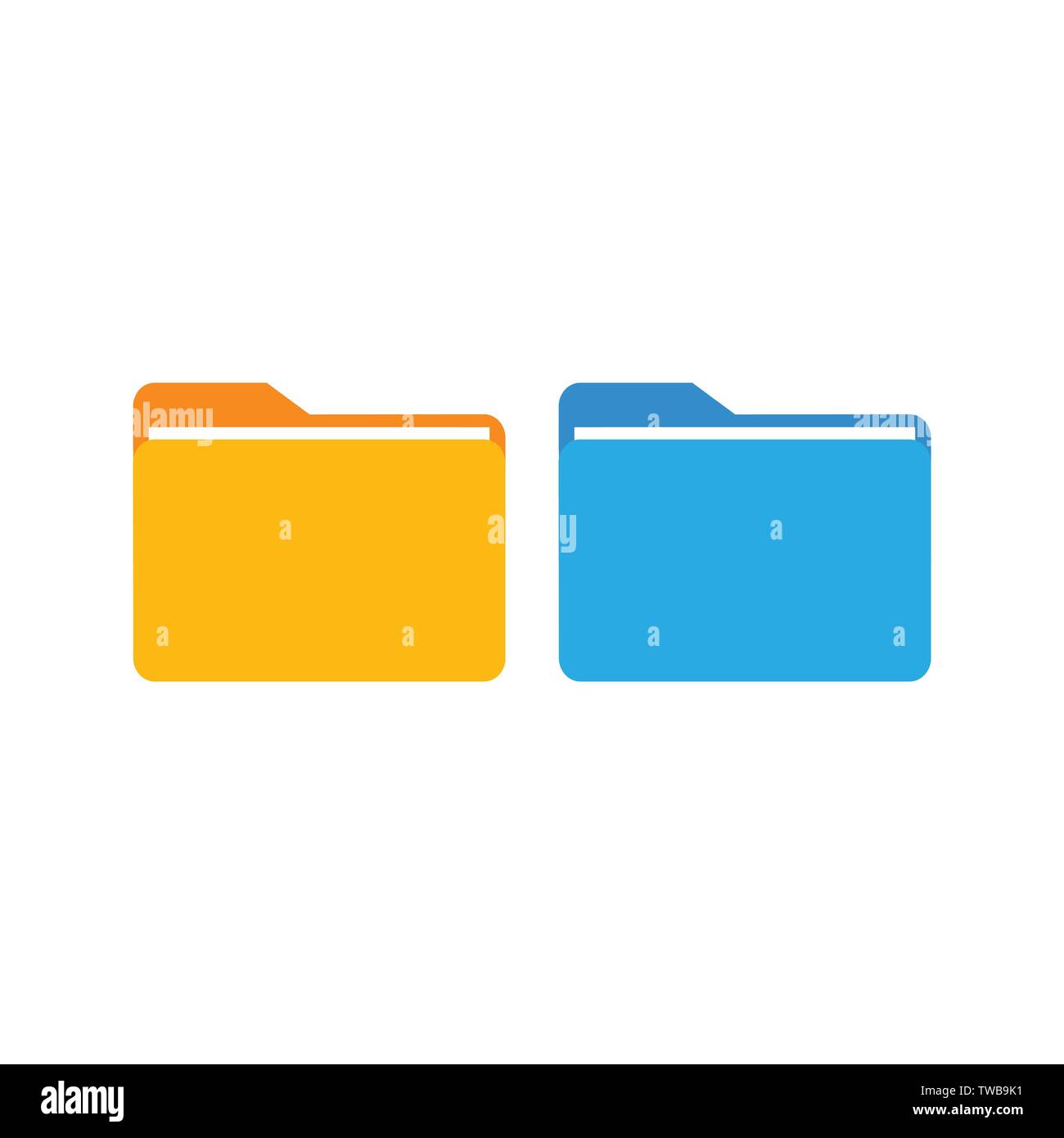 L'icône de fichier, dossier télévision illustration vectorielle Illustration de Vecteur