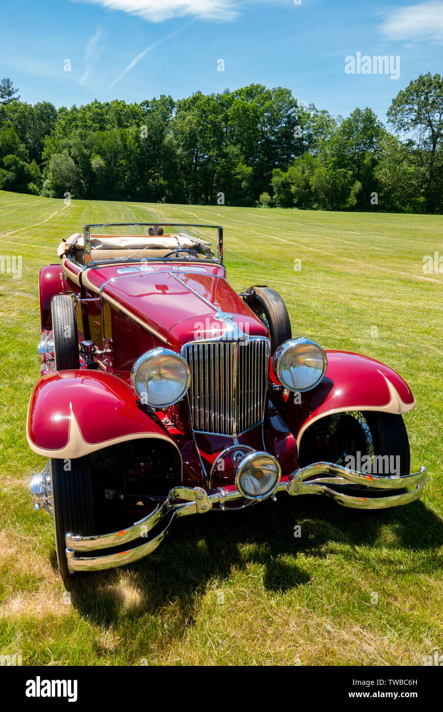 USA un cordon rouge 1930 modèle L29 Coup Convertible voiture automobile Banque D'Images