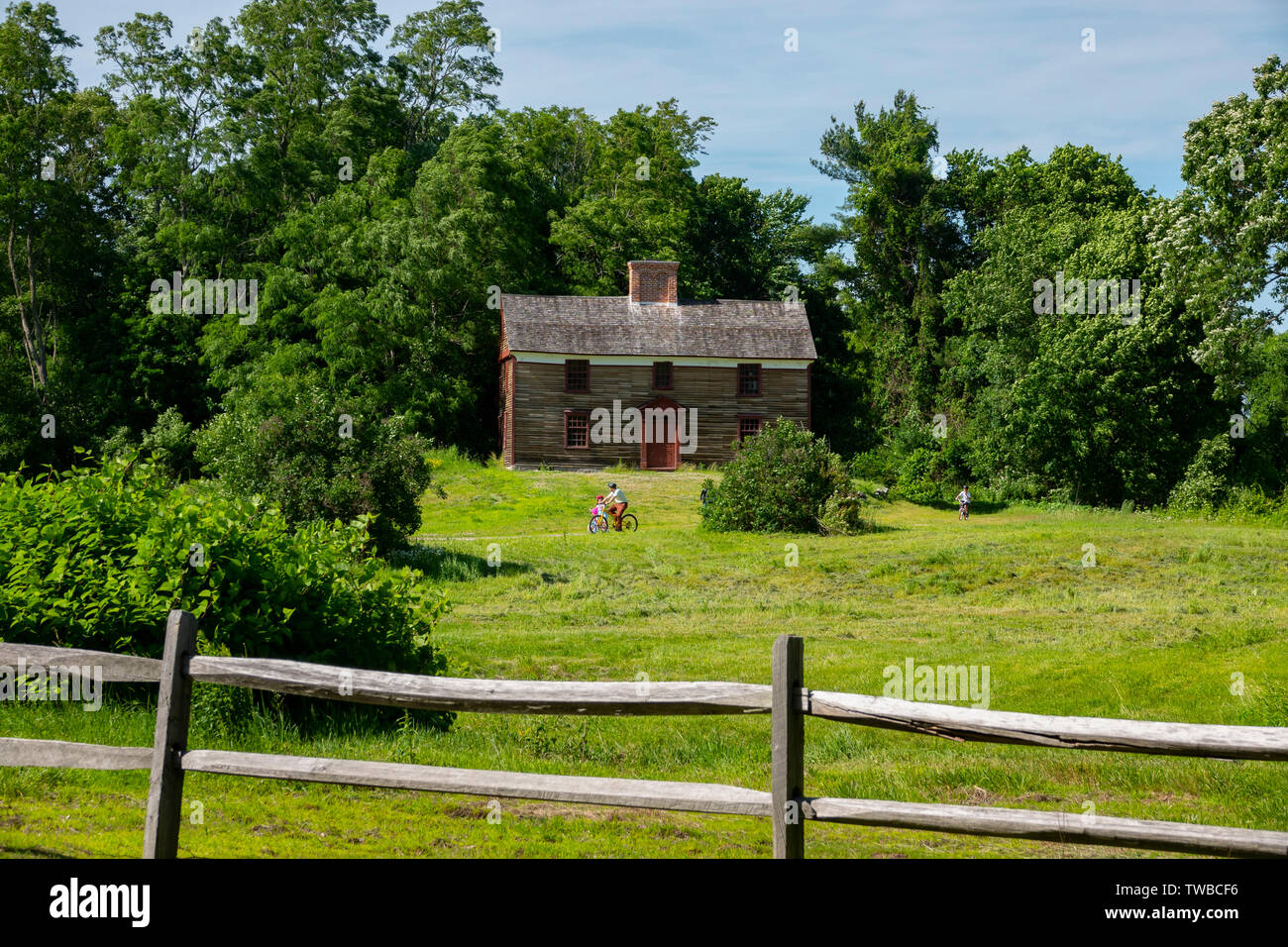USA Massachusetts MA Le Capitaine William Smith House entre Lexington et Concord Banque D'Images