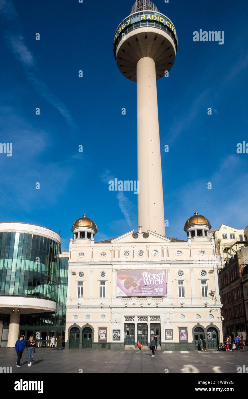 Playhouse,Théâtre,Beacon St Johns,radio,Ville,Tour St John's Tour, Liverpool, Merseyside,nord,nord,ville,Angleterre,English,GB,Bretagne,la,UK, Banque D'Images