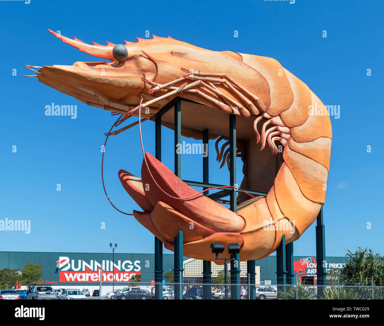 Le Big Prawn à Ballina, New South Wales, Australie Banque D'Images