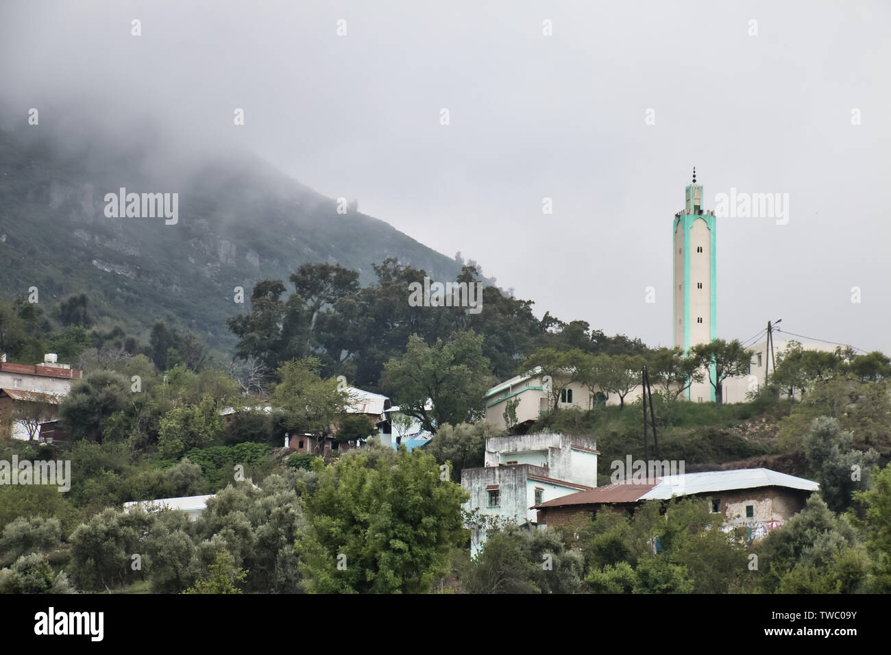 Paysage dans la région rurale de Khizana, près de Chefchaouen, au Maroc Banque D'Images