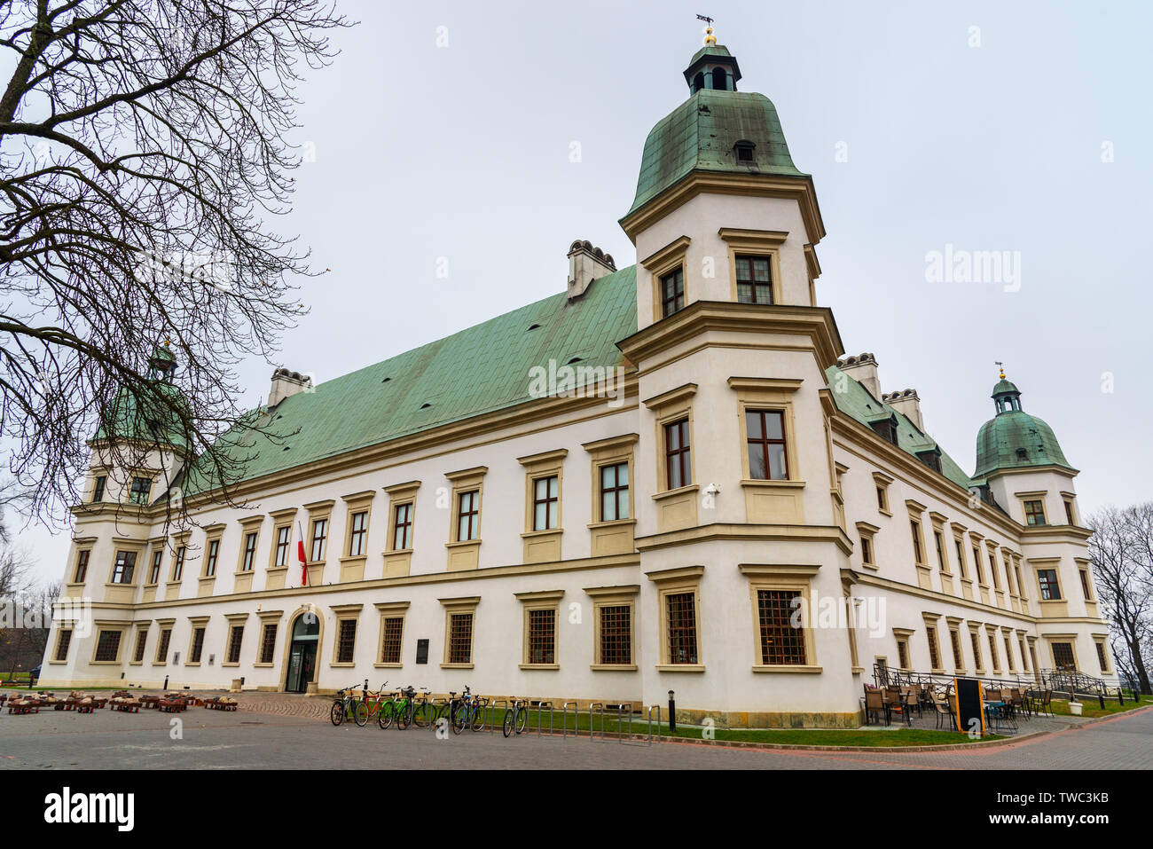Varsovie, Pologne - 11 novembre 2018 : Château Ujazdow en automne à Varsovie Banque D'Images