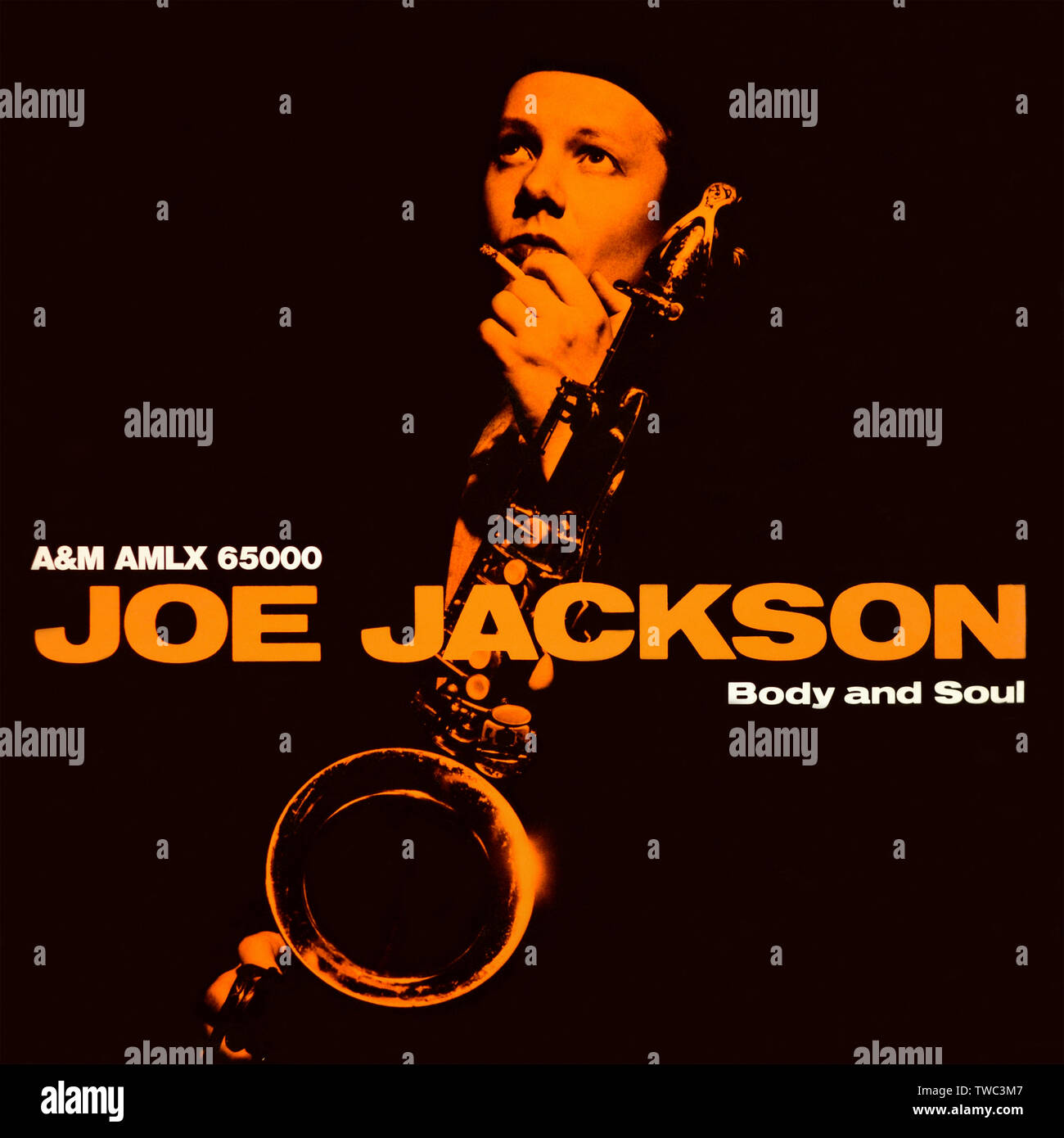 Joe Jackson - couverture originale de l'album en vinyle - Body and Soul - 1984 Banque D'Images