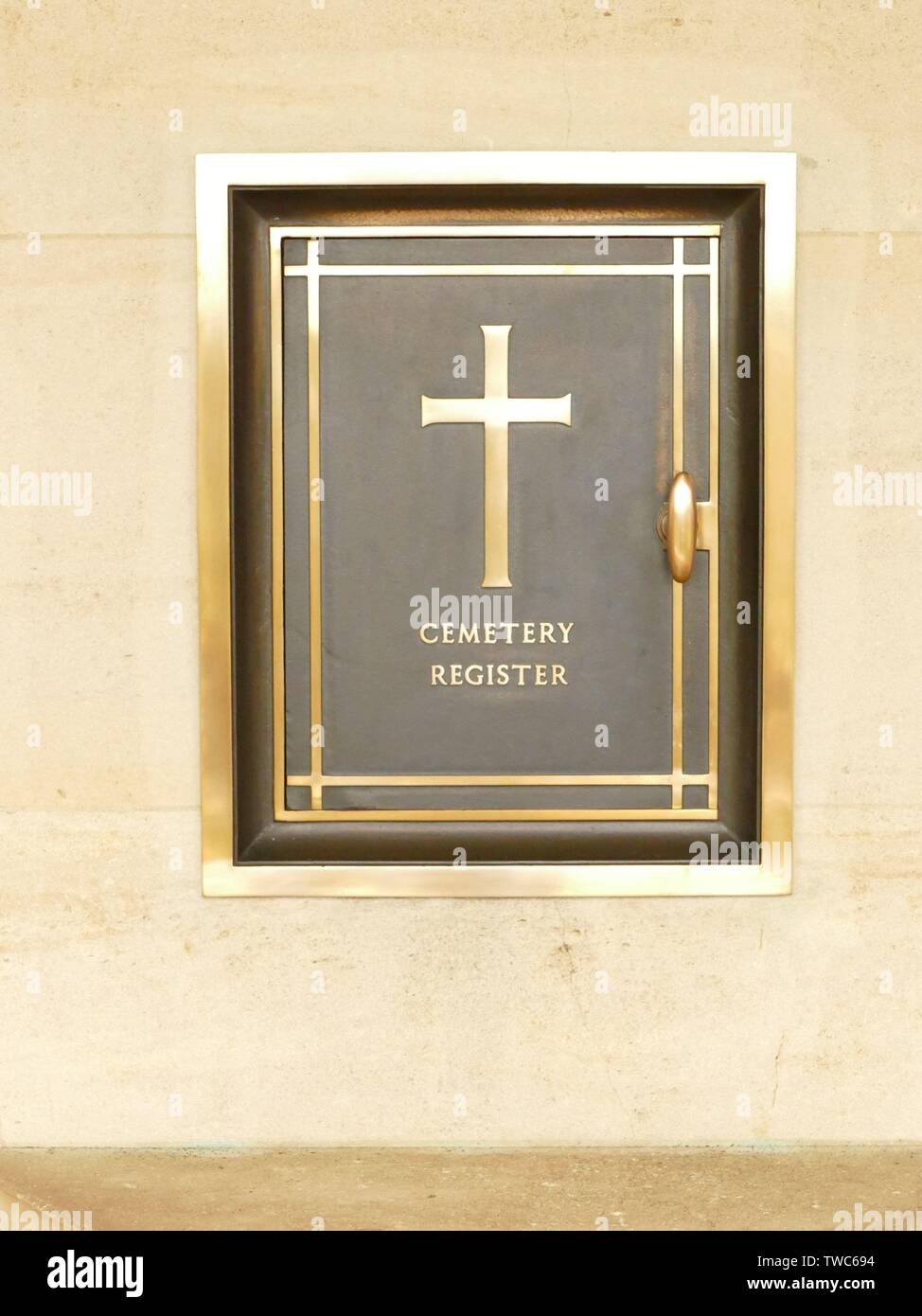 Commémoration au cimetière militaire britannique de Banneville la Campagne (Calvados) du vendredi 07 juin 2019 Banque D'Images