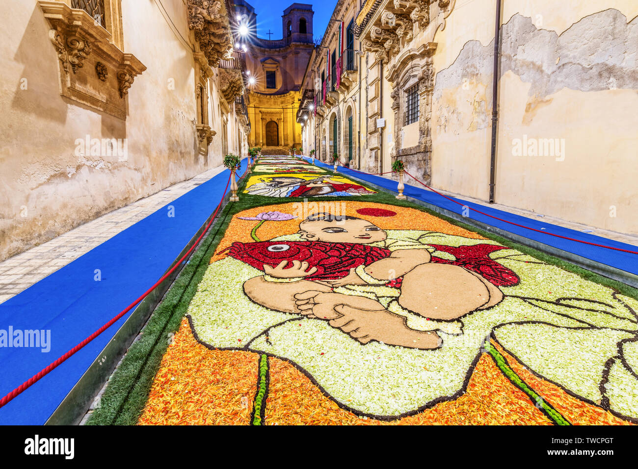 Noto, Sicile / ITALIE - 20 mai 2018 : La Fête des Fleurs de Noto en Sicile Banque D'Images