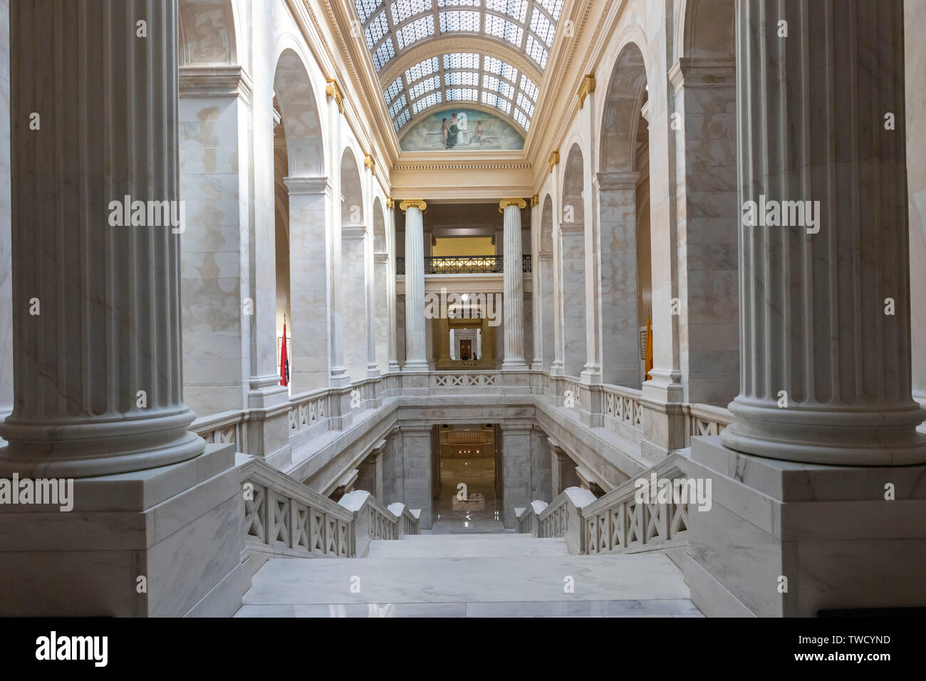 Little Rock, Arkansas - l'Arkansas State Capitol building. Banque D'Images