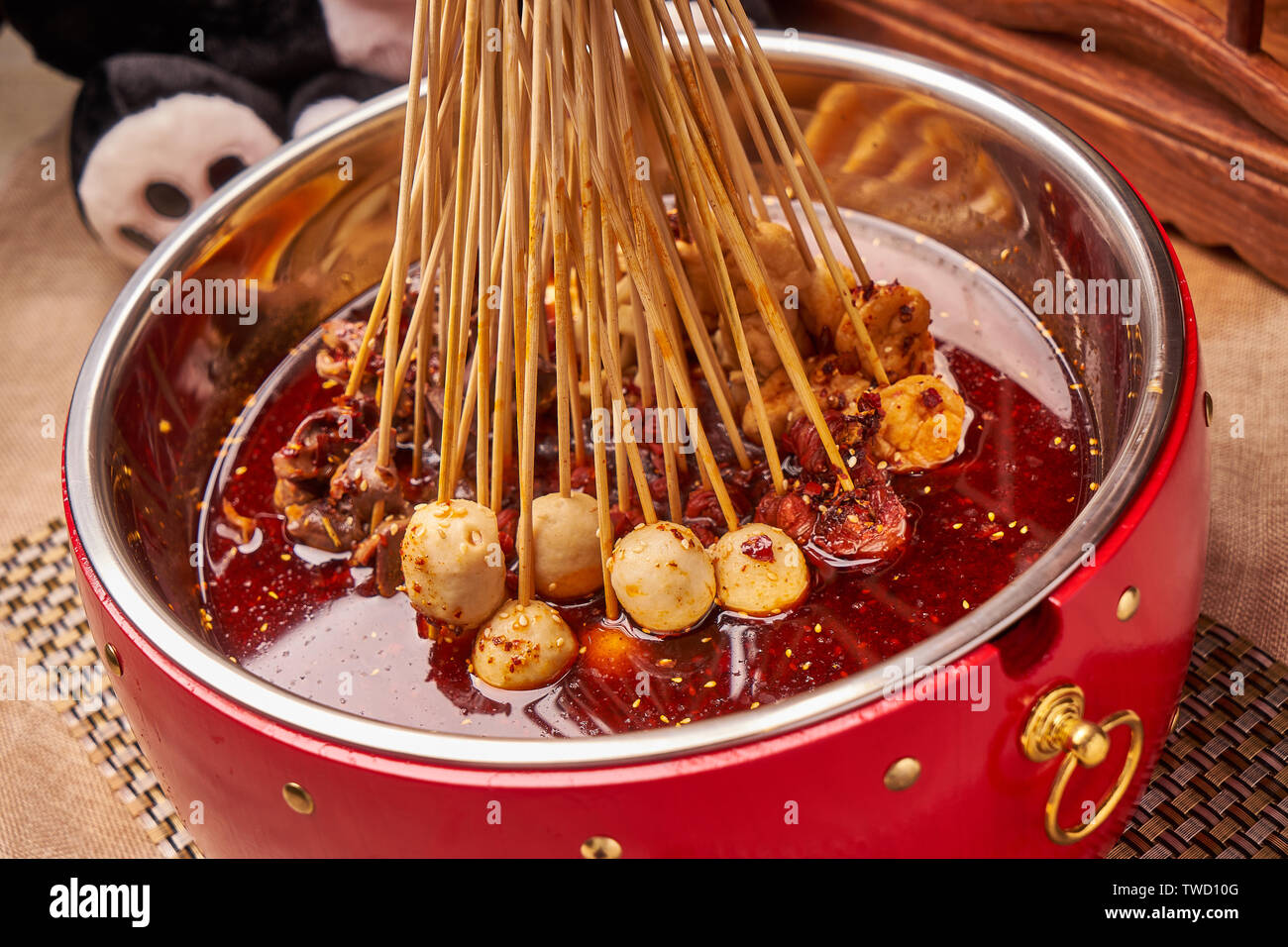Sichuan string string épicé et parfumé Banque D'Images