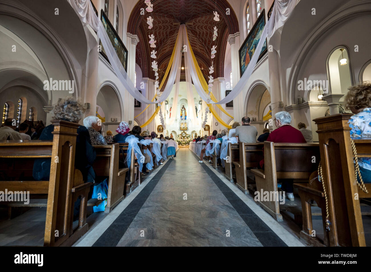 Église de Sts. Simon & Helena, Minsk, Biélorussie. Banque D'Images