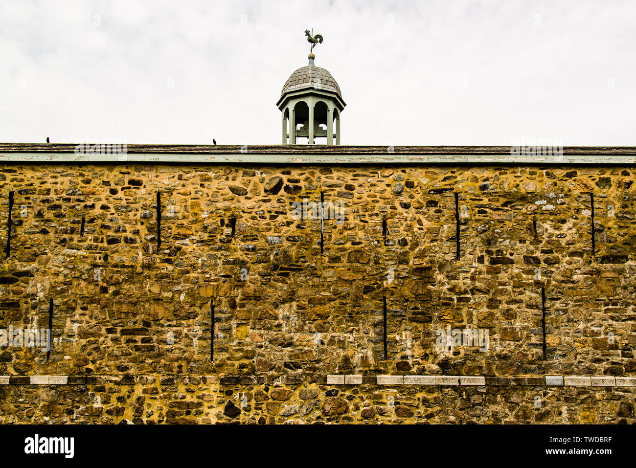 Le mur de la forteresse de Chambly au Canada Banque D'Images