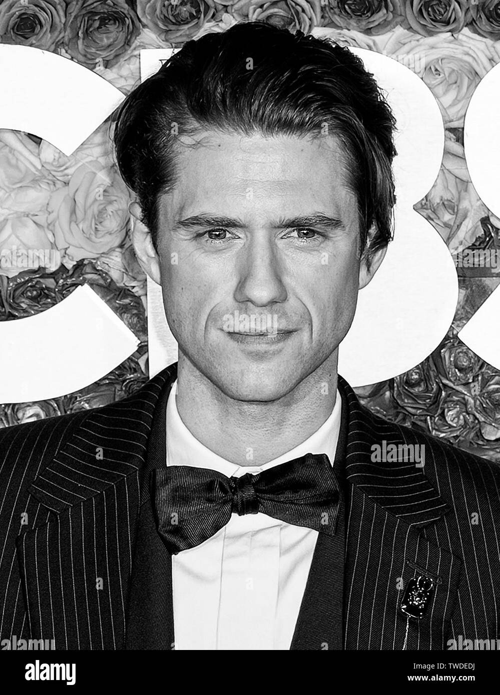 New York, NY - 09 juin 2019 : Aaron Tveit assiste à la 73e Assemblée Annuelle des Tony Awards au Radio City Music Hall Banque D'Images