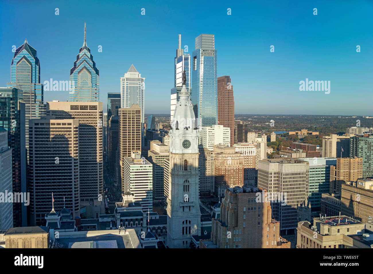 Le centre-ville de Philadelphie, en Pennsylvanie USA Banque D'Images