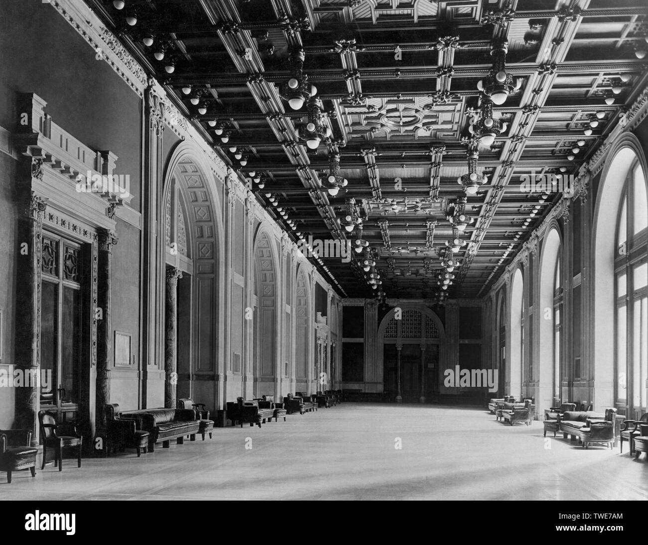 L'Italie, Lazio, Rome, corridor de Montecitorio, 1920 Banque D'Images