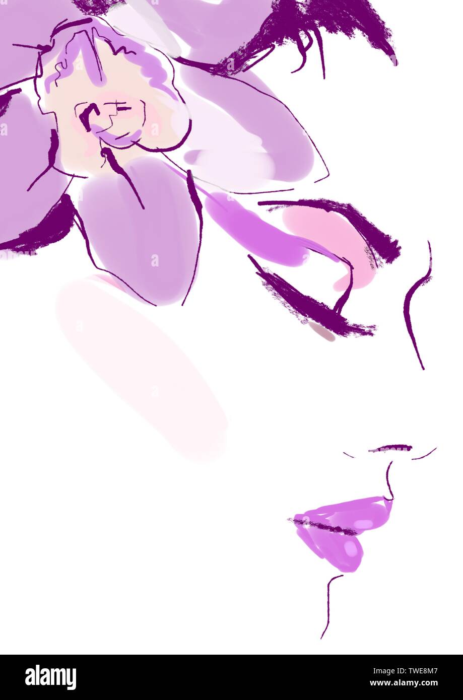 Bannière de la mode. Arrière-plan de la mode Banque D'Images