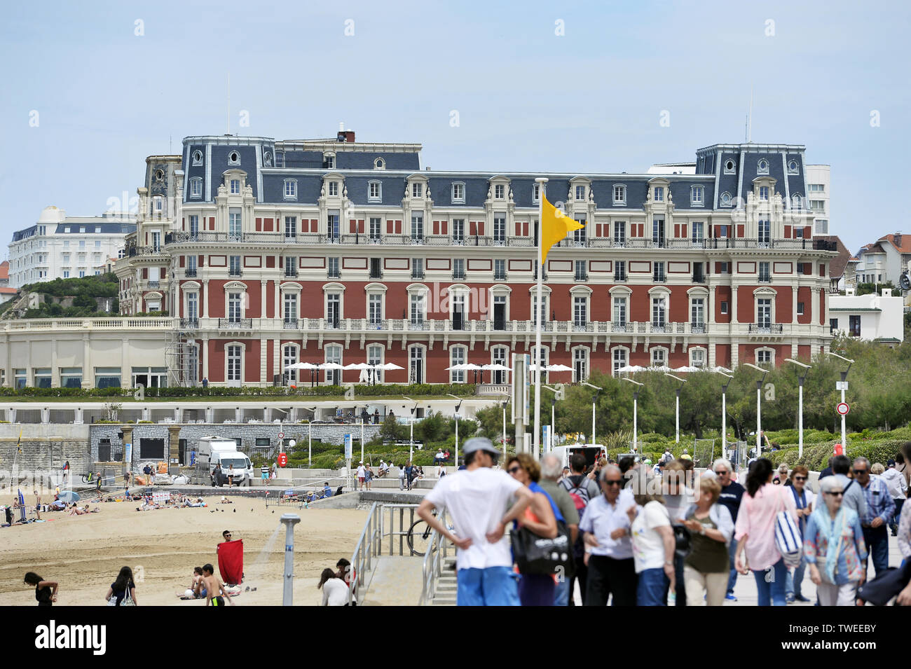 Palace Hôtel du Palais - Biarritz - France Banque D'Images