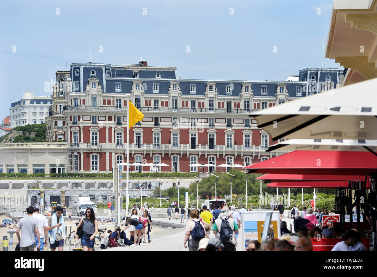 Palace Hôtel du Palais - Biarritz - France Banque D'Images