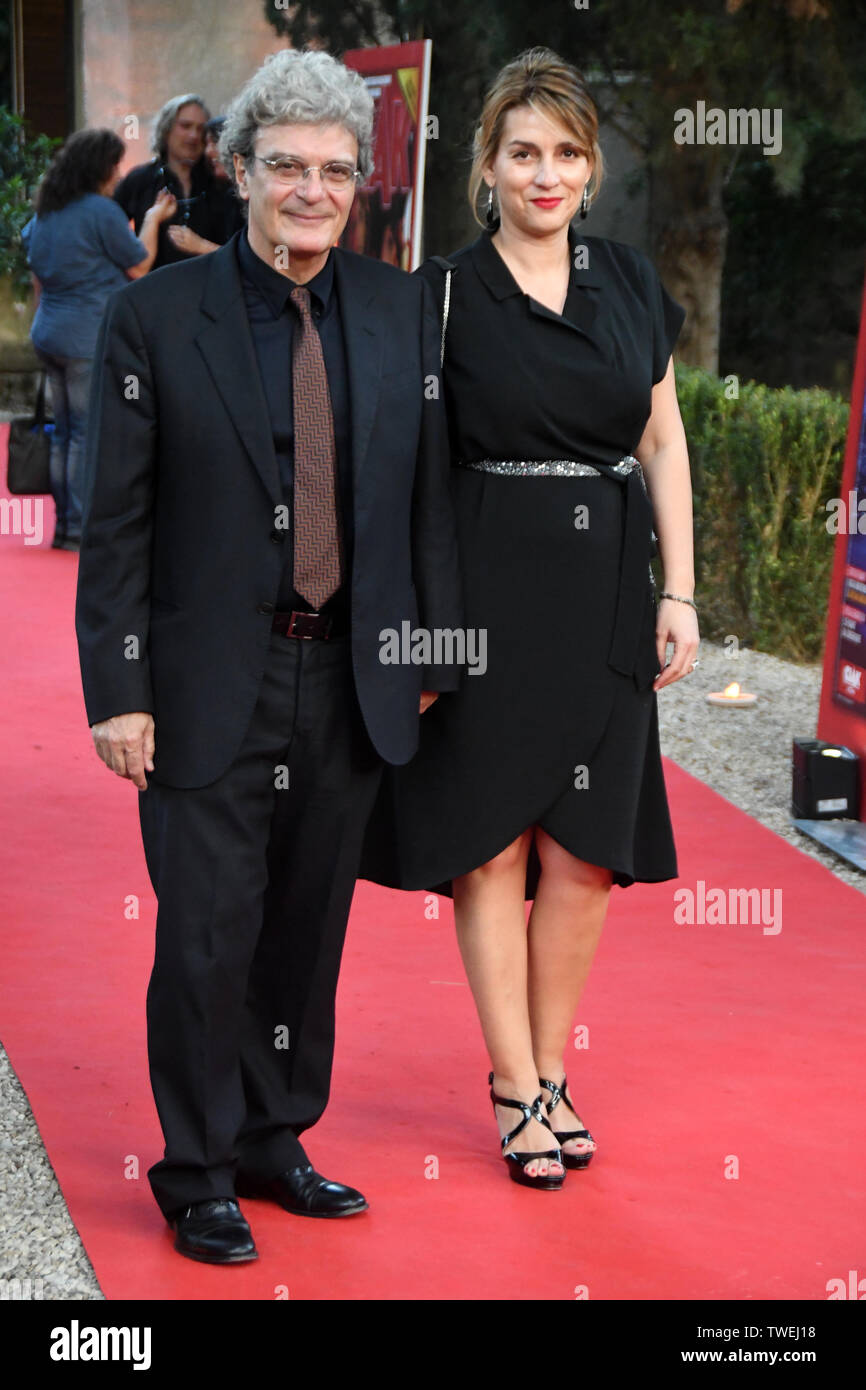 Rome 18 Giu 2019 Link Campus University Ciak d'Oro 2019 Mario Martone meilleur directeur et son épouse Ippolita Di Maio Crédit : Giuseppe Andidero Banque D'Images