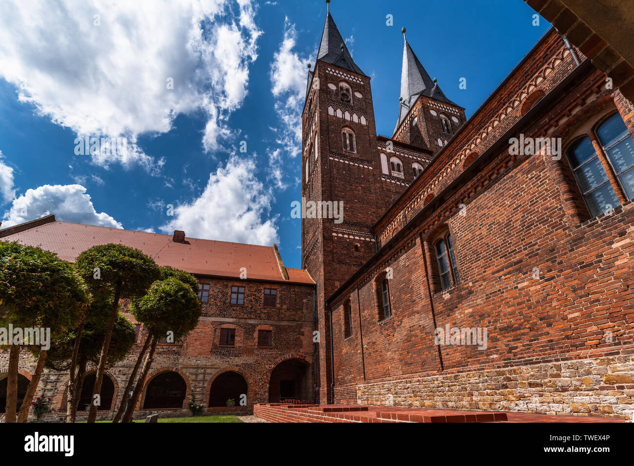 Kloster Pays Jerichow en Saxe-Anhalt Banque D'Images