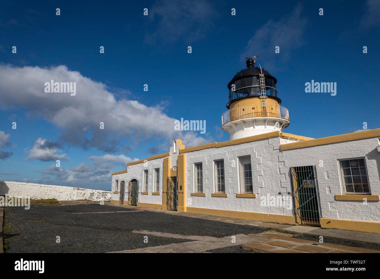 Fair Isle ; nord ; phare ; Royaume-Uni Shetland Banque D'Images