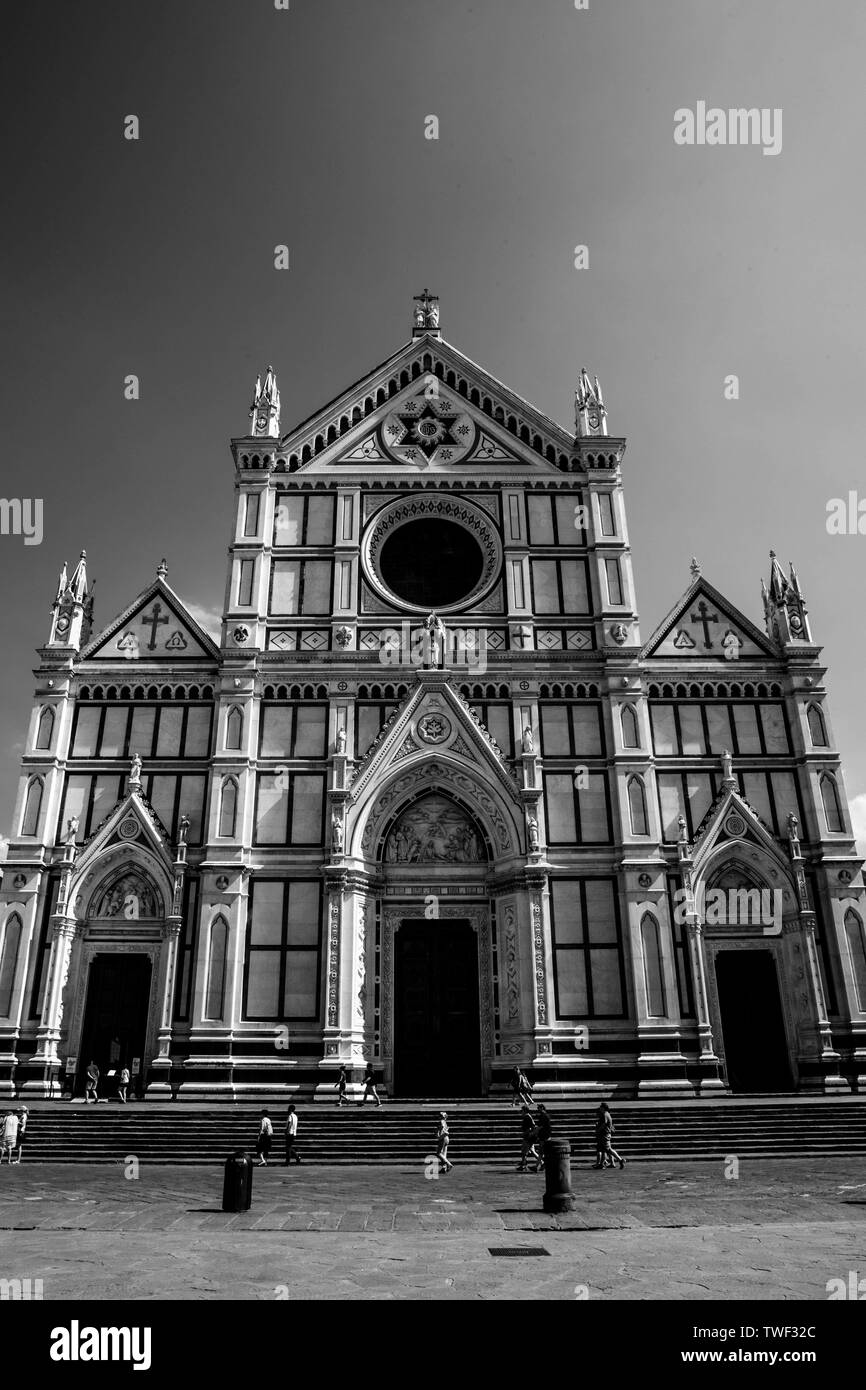 Basilique Santa Croce de Florence, Italie Banque D'Images