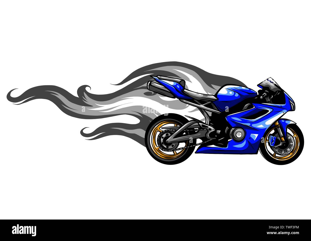 Jeu de moto sport Fiery illustration vecteur Variation Illustration de Vecteur