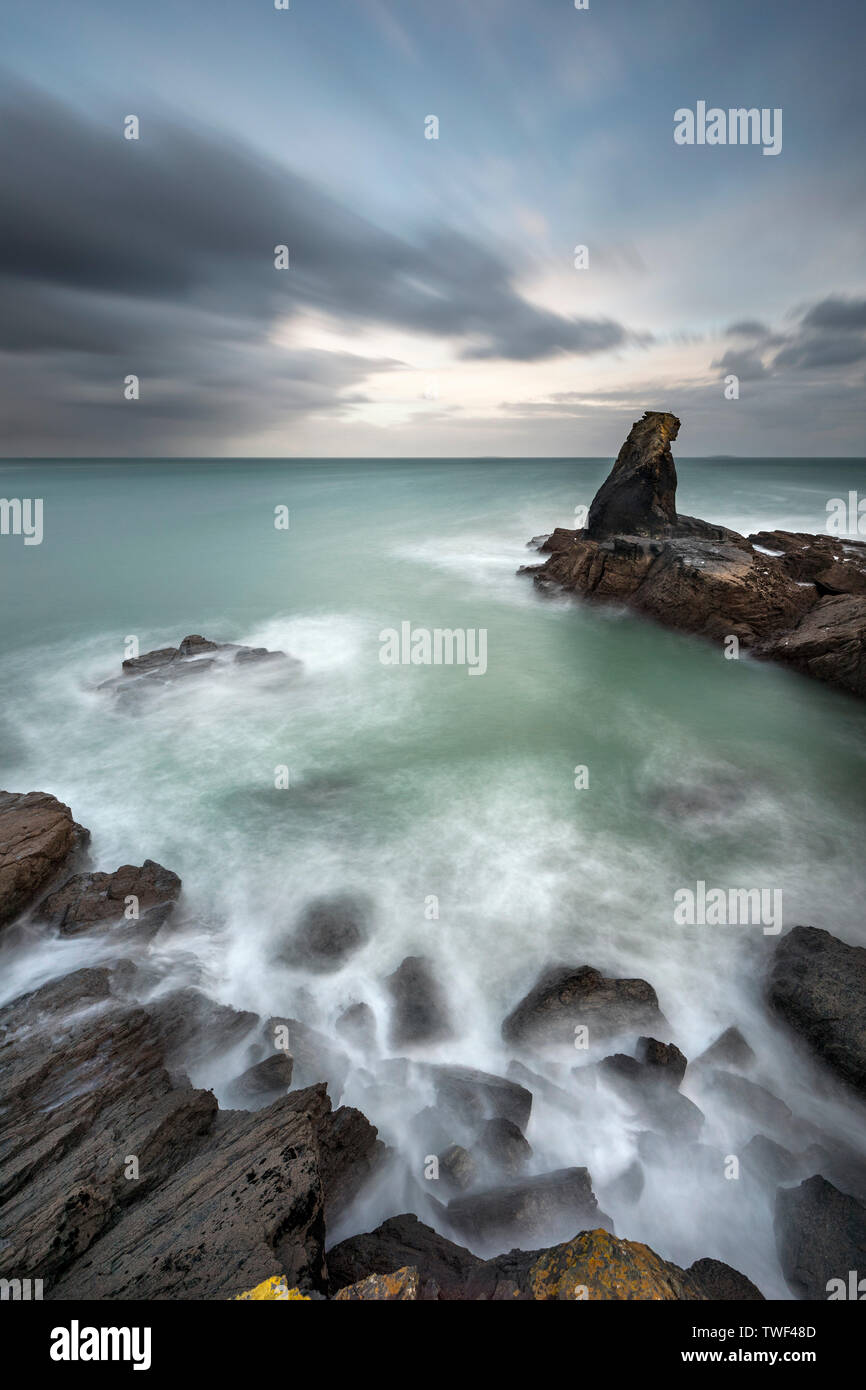 Lizard ; Rock ; bourdons ; Cornwall UK Banque D'Images