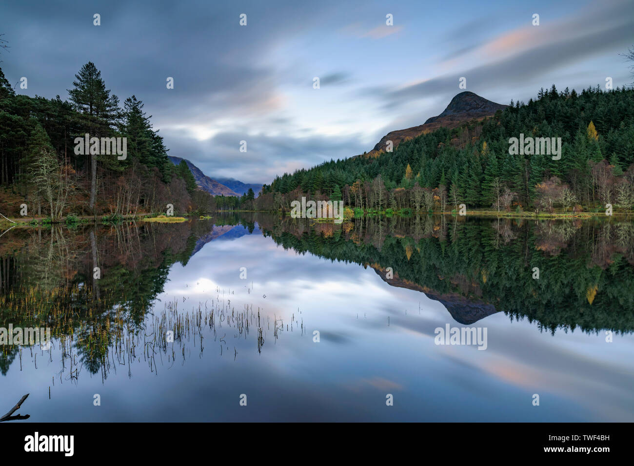 Le Pap of Glencoe Glencoe dans Lochan. Banque D'Images