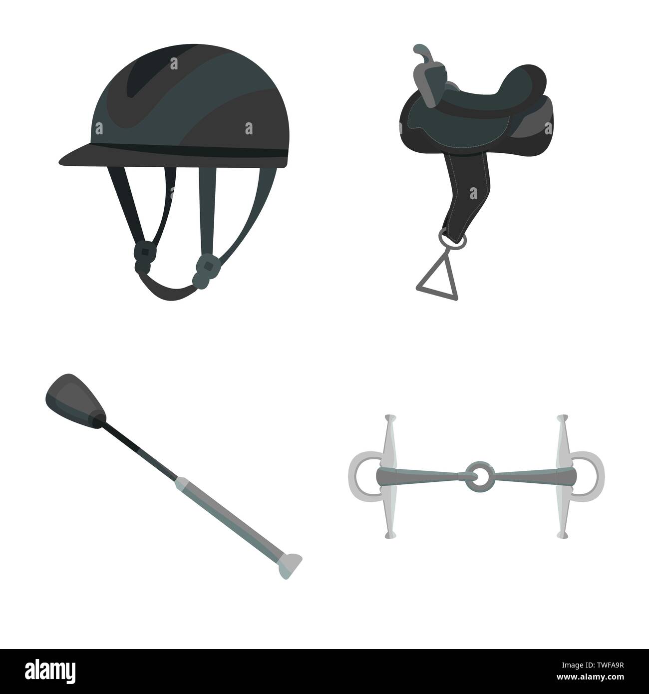 Vector illustration de la race et de l'inscription. Jeu de course et de course stock vector illustration. Illustration de Vecteur