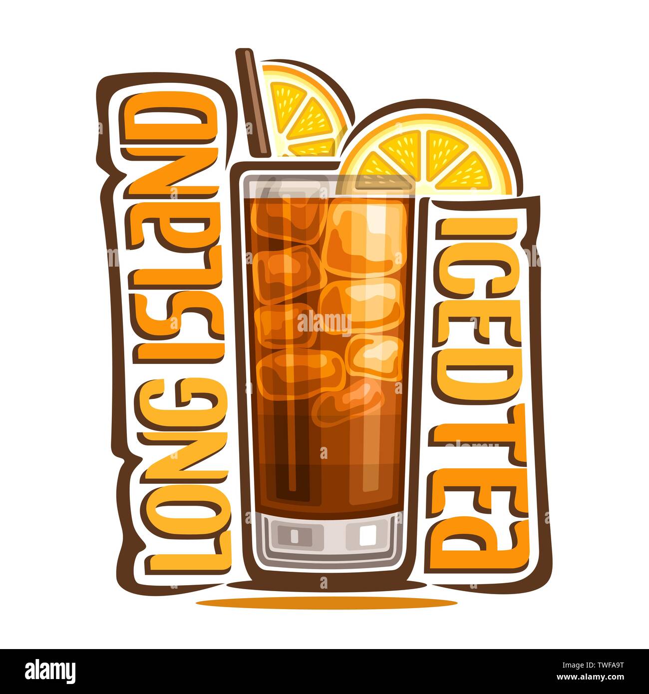 Logo Vector pour Long Island iced tea Illustration de Vecteur