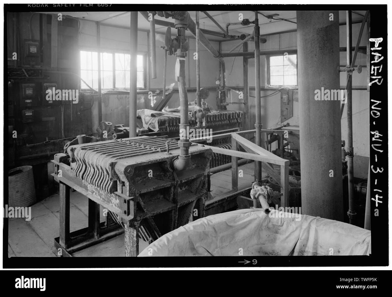 Salle de presse, VUE GÉNÉRALE - Donovan's Mill, Silver City, comté de Lyon, NV Banque D'Images