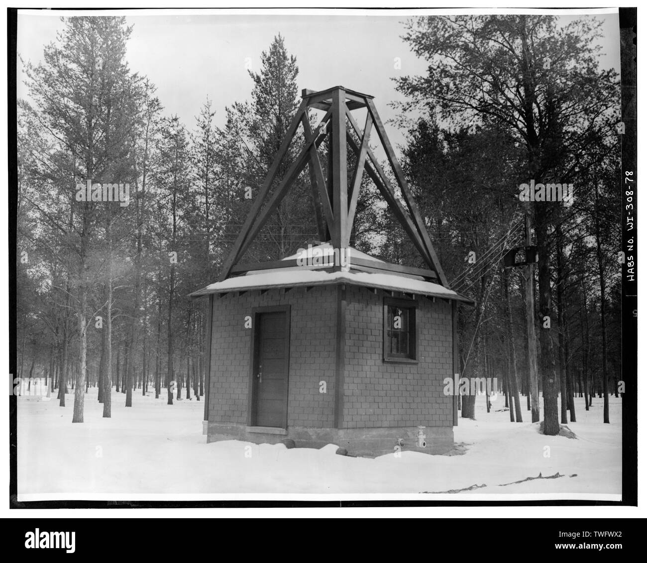 Chambre de la pompe. Fort McCoy photographie -A-19, sans date. - Fort McCoy, Sparte, comté de Monroe, WI Banque D'Images