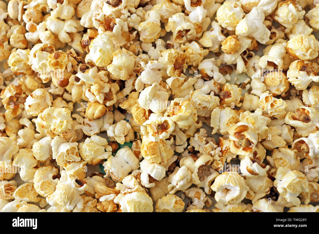 Close up of popcorn pour le fond Banque D'Images