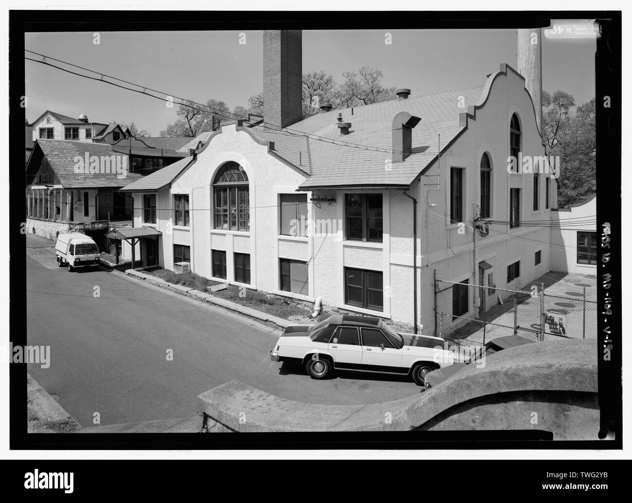 Centrale électrique, bâtiment n° 120, à la vue depuis le sud-est du haut de la cave froide - Parc National Seminary, bâtiments de service, entre Linden Lane et de Beach Drive, Silver Spring, dans le comté de Montgomery, MD ; Cassedy, John Irving, UN PRIX ;, Virginie B, émetteur ; Ott, Cynthia, historien ; Boucher, Jack E, photographe ; Prix, Virginie B, émetteur ; Lavoie, Catherine C, gestionnaire de projet Banque D'Images