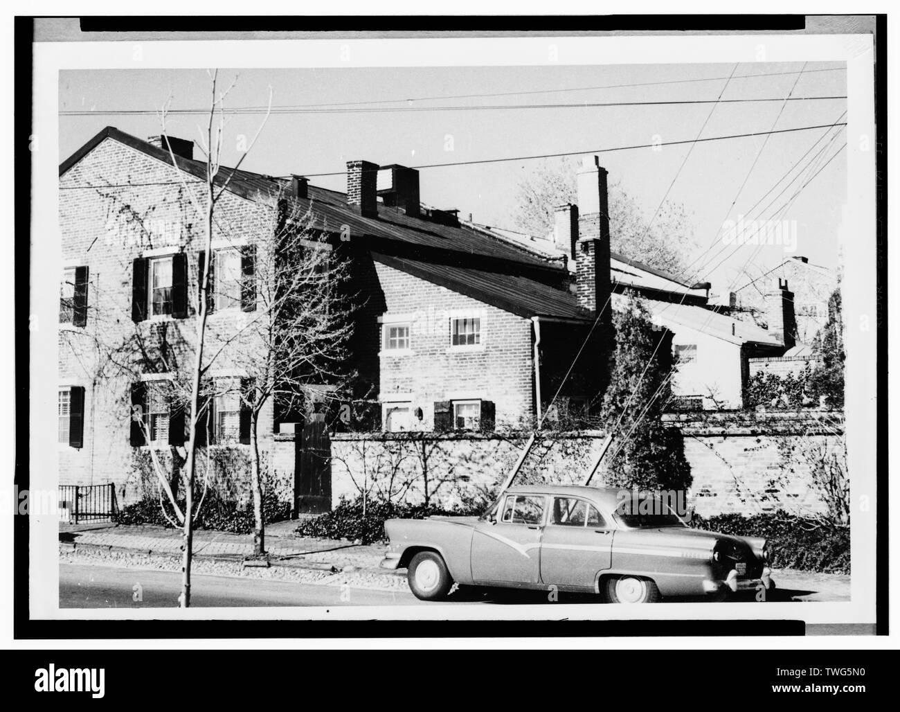 - L'Enquête sur la rue Queen, 301-303, rue Queen (en rangée), Alexandrie, ville indépendante, VA Banque D'Images