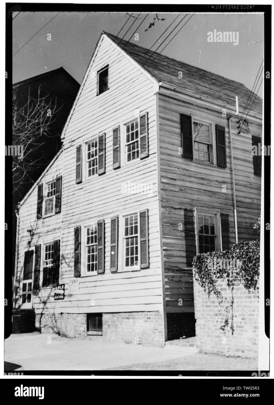 - L'Enquête sur la rue Queen, 513-515, rue Queen (maisons), Alexandrie, ville indépendante, VA Banque D'Images